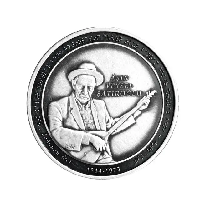 AŞIK VEYSEL ŞATIROĞLU GÜMÜŞ HATIRA PARASI AŞIK VEYSEL ŞATIROĞLU GÜMÜŞ HATIRA PARASI