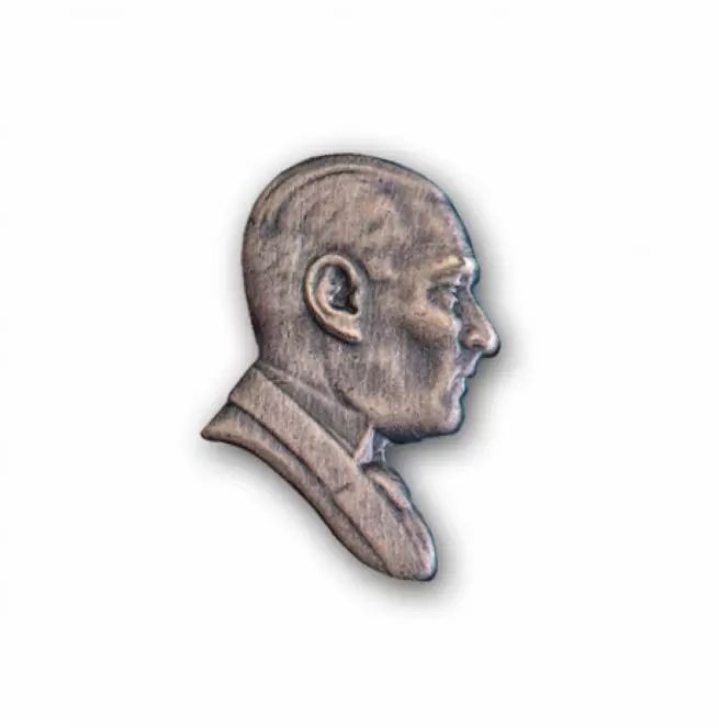 Atatürk Rozeti Gümüş Kaplama  Atatürk Rozeti Gümüş Kaplama