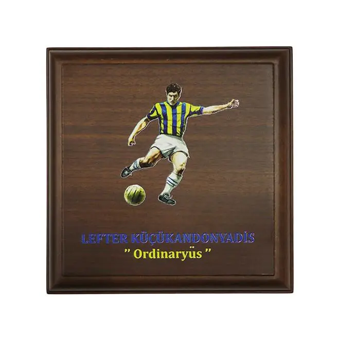 Lefter Küçükandonyadis Ahşap Hatıra Para Kutusu Lefter Küçükandonyadis Ahşap Hatıra Para Kutusu