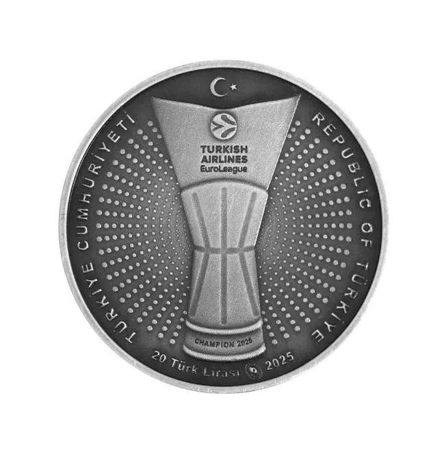 Fenerbahçe Beko 2025 Turkish Airlines Euroleague Şampiyonluk Hatıra Parası